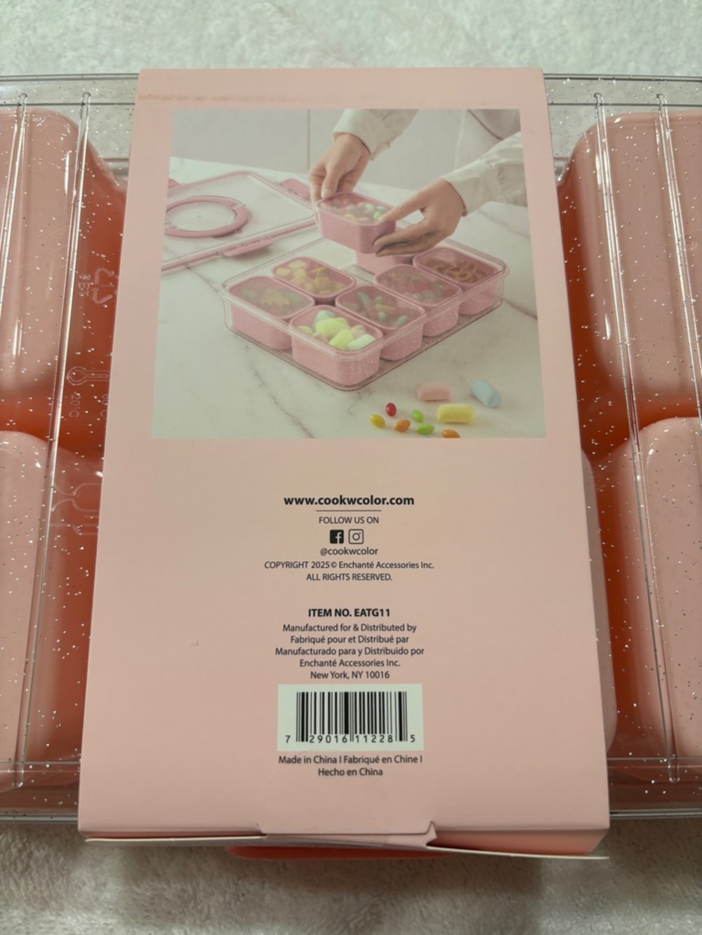 Cook With Color (CWC) - Pink Perfect On-The-Go Snack Box - 8 Compartments. NWT - Picture 4 of 7